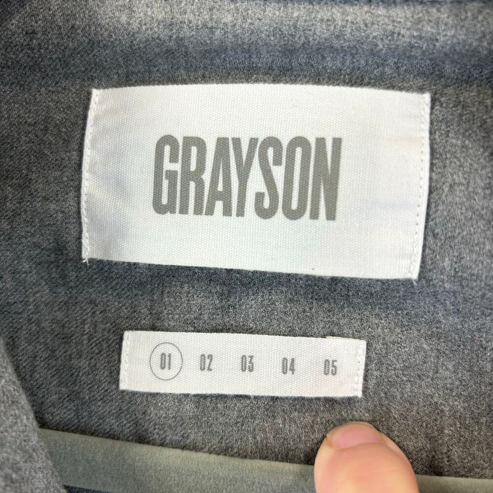 Grayson The Hero Midi Dress Small Flannel Lagenlook Cozy Cabin Casual Gray - Picture 5 of 13